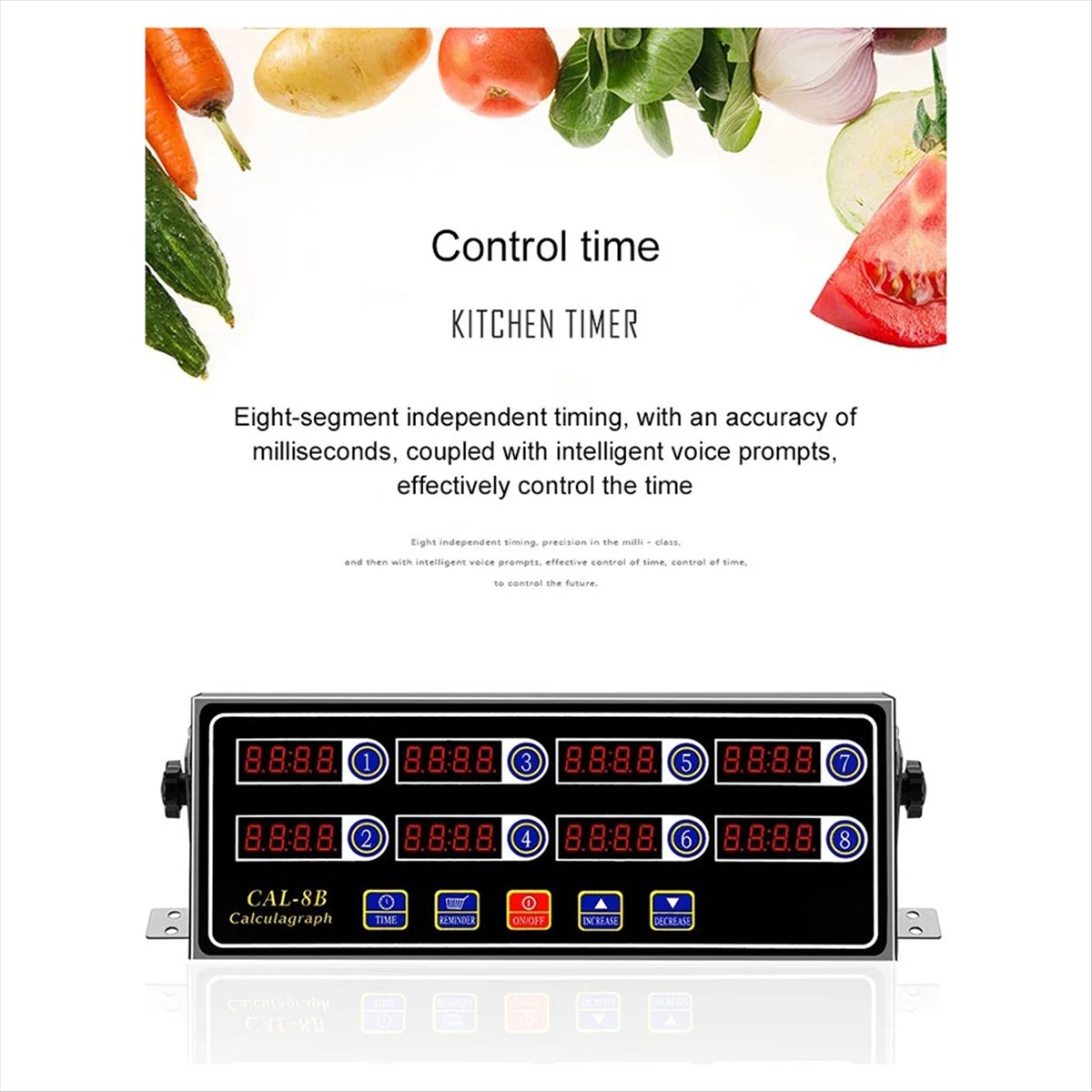 Commercial Kitchen Timer - A32I Commercial Eighth 8 Channel Electronic