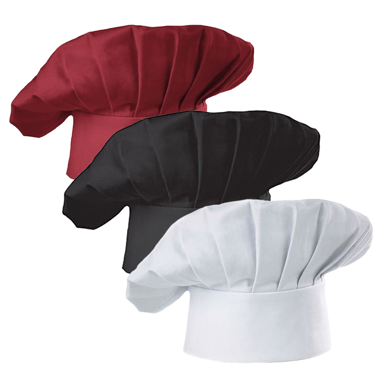 Commercial Kitchen Services - 3pcs High22cm Cook Hat White Chef