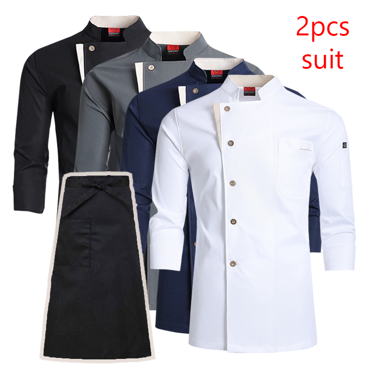 Commercial Kitchen Services - Restaurant Cook Jacket and Apron Food