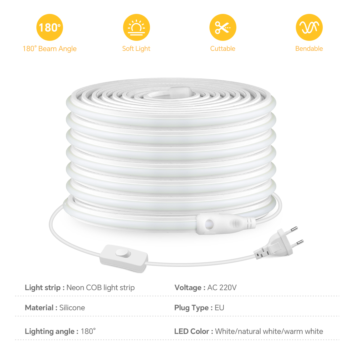 220V COB Led Strip High Densit - Commercial Kitchen Lighting review and price