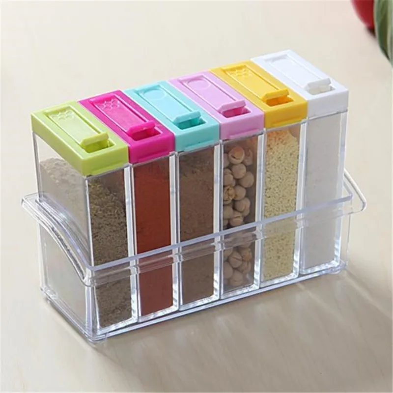 Transparent Seasoning Six Grid - Commercial Kitchen Items review and price