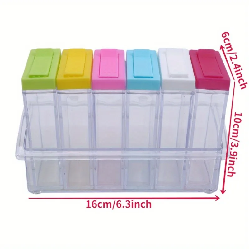 Transparent Seasoning Six Grid - Commercial Kitchen Items review and price