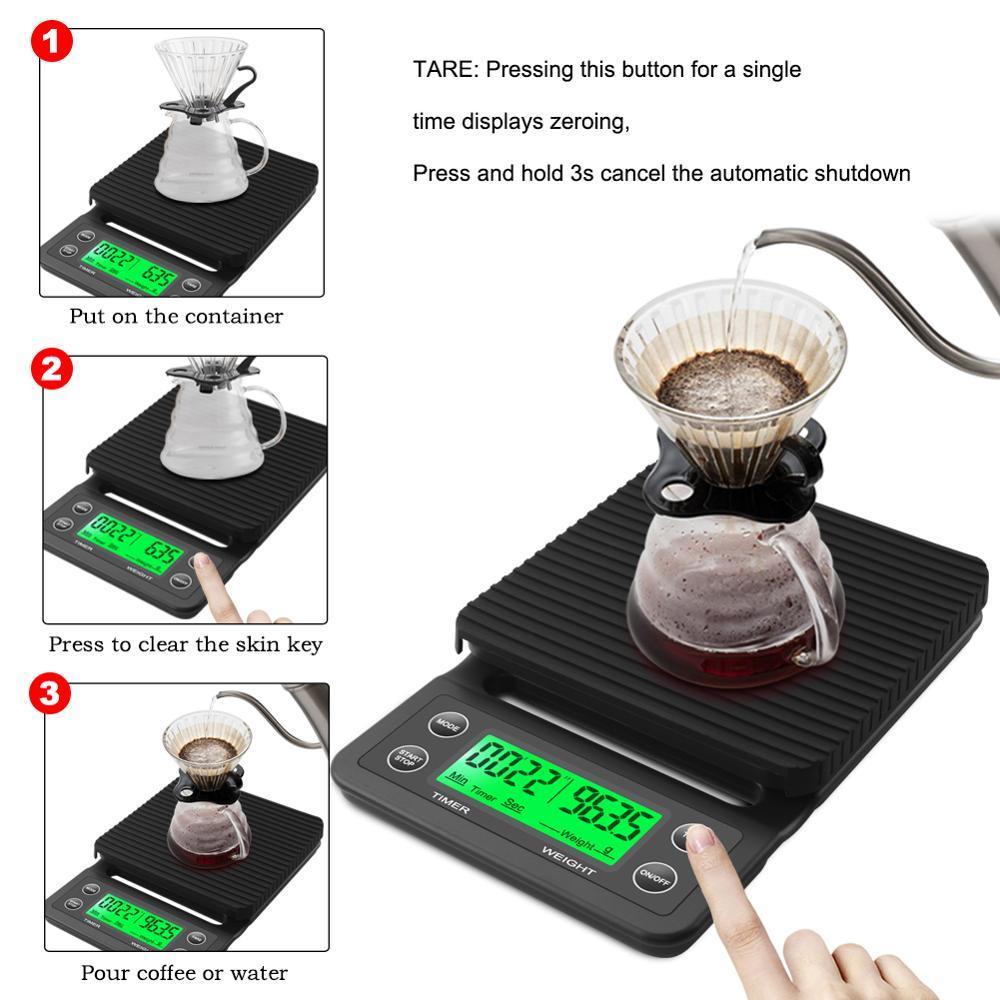 3kg/0.1g 5kg/0.1g Drip Coffee  - Commercial Kitchen Timer review and price