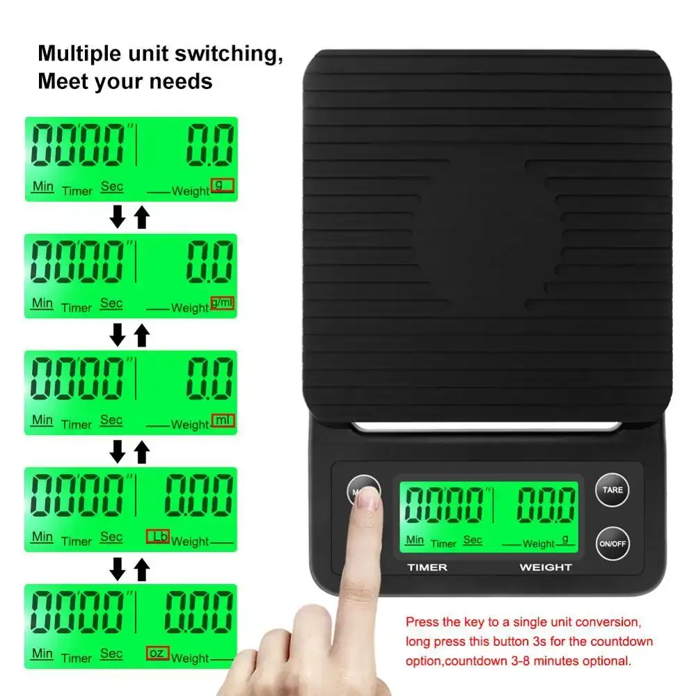 3kg/0.1g 5kg/0.1g Drip Coffee  - Commercial Kitchen Timer review and price