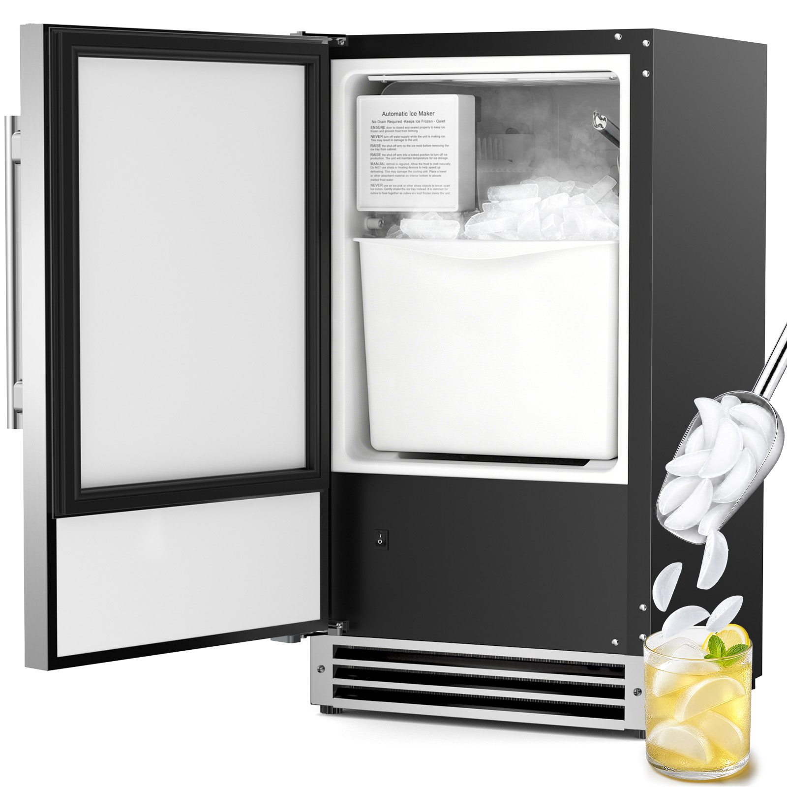 Under Counter Ice Maker, Cresc - Commercial Kitchen Ice Machine review and price