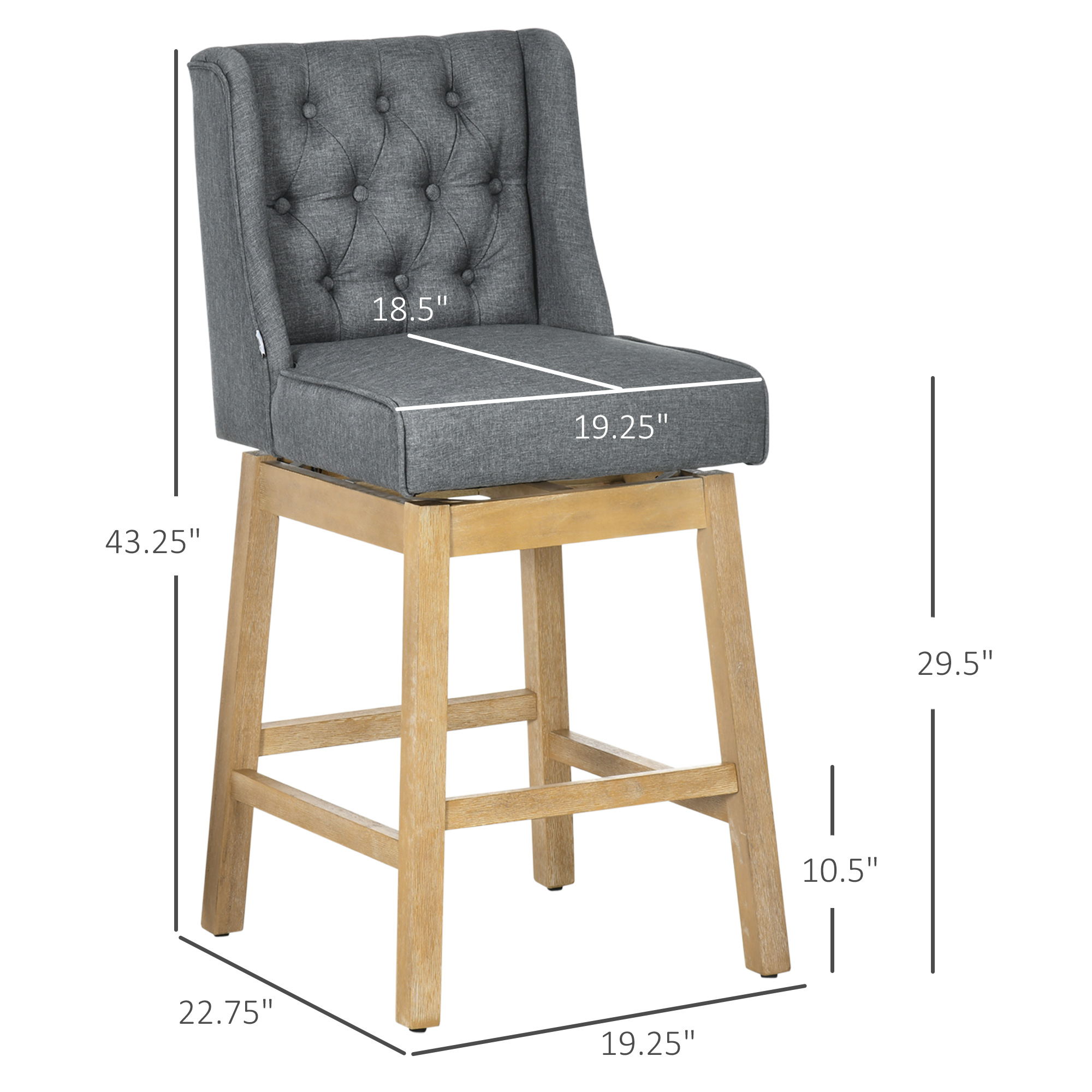 HOMCOM Bar Height Bar Stools S - Commercial Kitchen Designer review and price