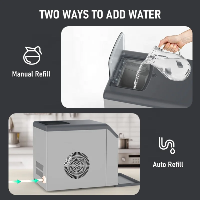 33LBS/24H Commercial Ice Maker - Commercial Kitchen Ice Machine review and price