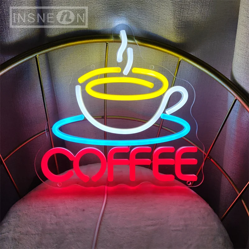 Coffee Cup Designed Neon Sign  - Commercial Kitchen Designer review and price