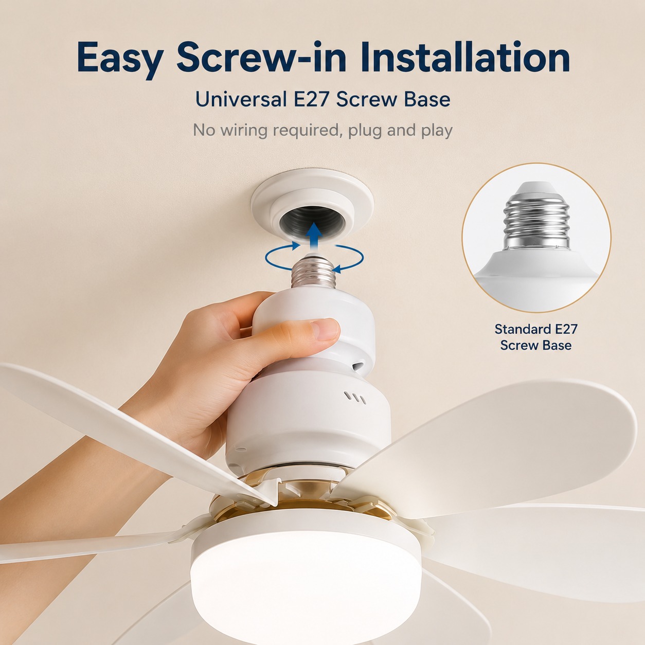 2026 New E27 Ceiling Fan Light - Commercial Kitchen Lighting review and price