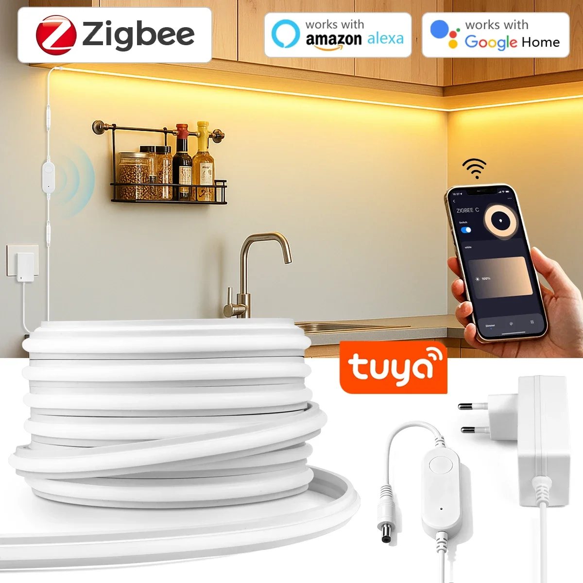 Zigbee 3.0 24V Neon LED Strip  - Commercial Kitchen Lighting review and price