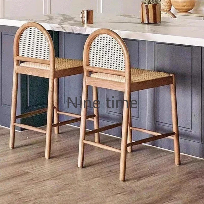 Solid Wood Rattan Kitchen Bar  - Commercial Kitchen Designer review and price